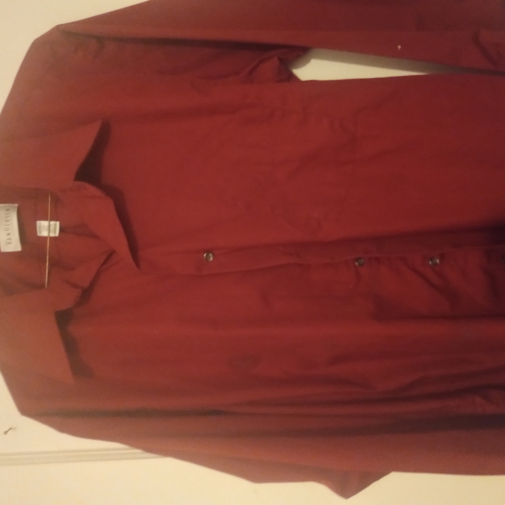 Red Button-Up Shirt